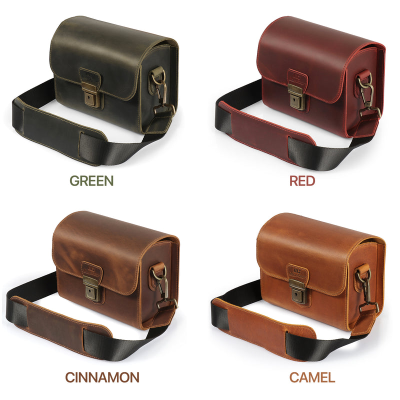  MegaGear Genuine Leather Camera Messenger Bag for