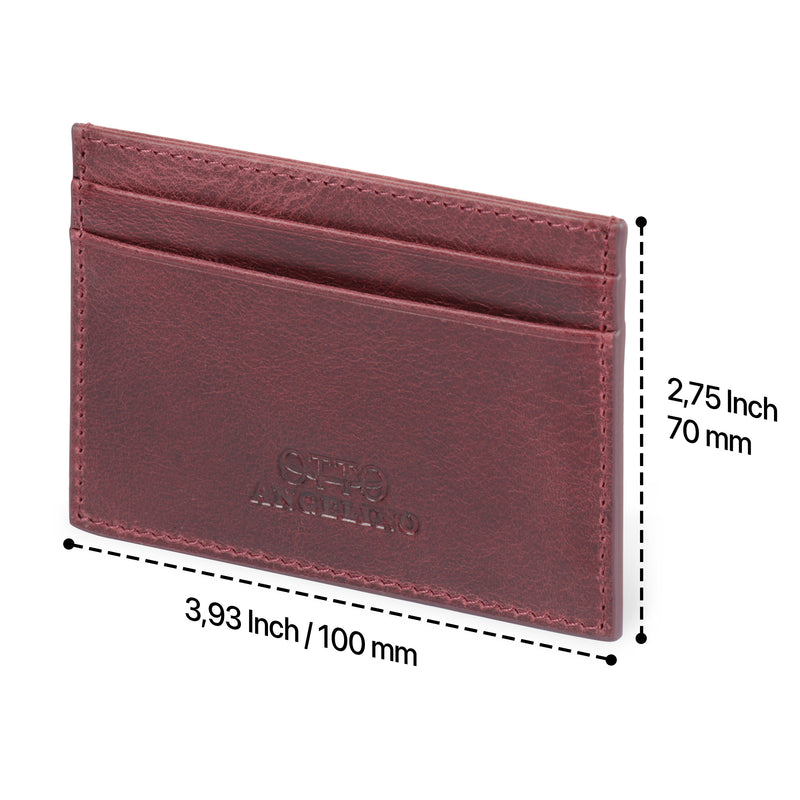 Otto Angelino Leather Wallet, Bank Cards, Money, Driver's License, RFID Blocking, Unisex