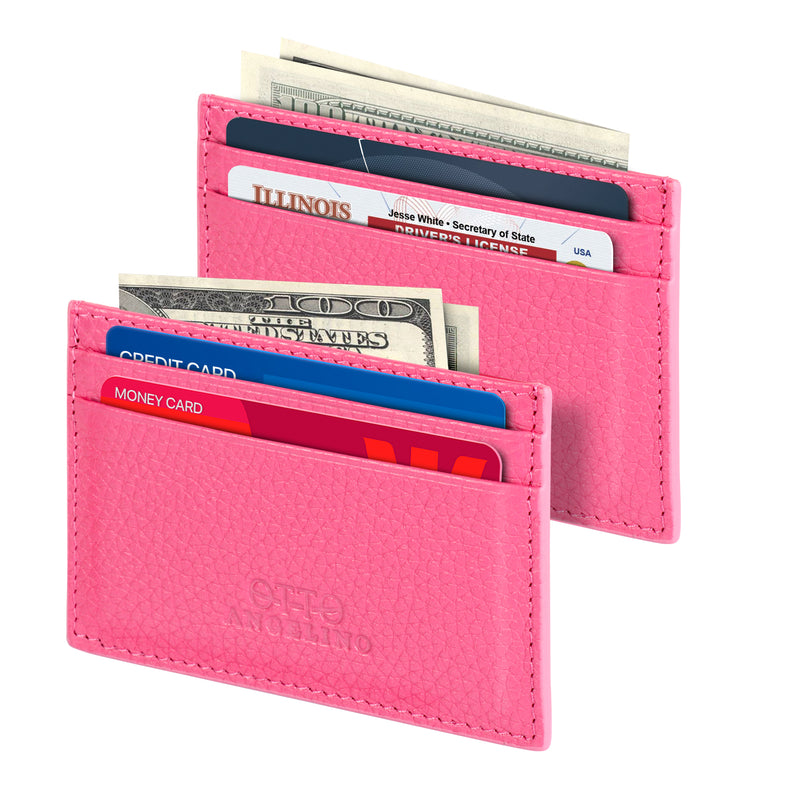 Otto Angelino Leather Wallet, Bank Cards, Money, Driver's License, RFID Blocking, Unisex