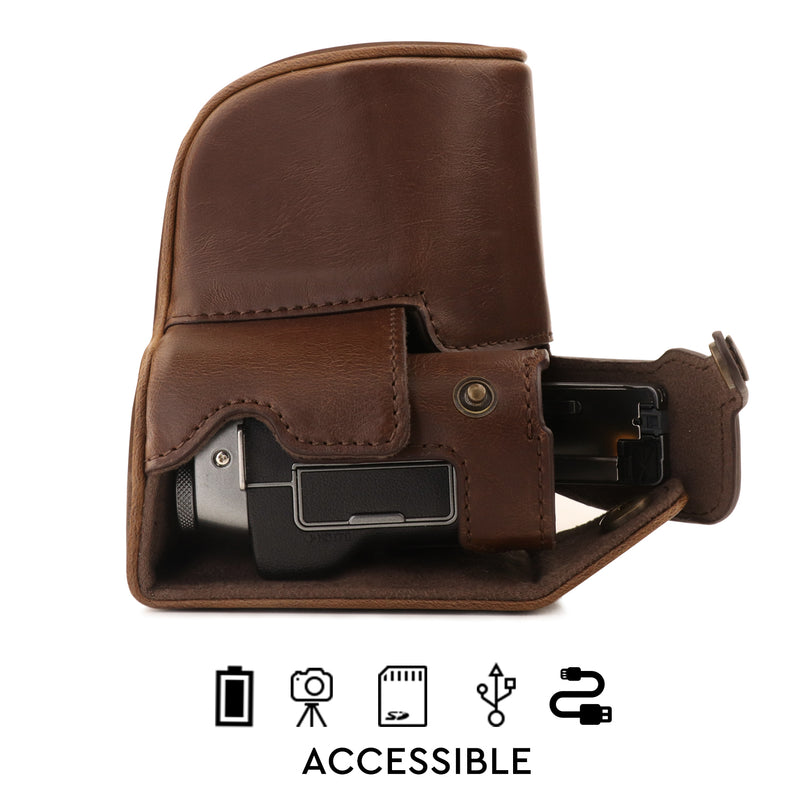 MegaGear Fujifilm X-A7 Ever Ready Leather Camera Case