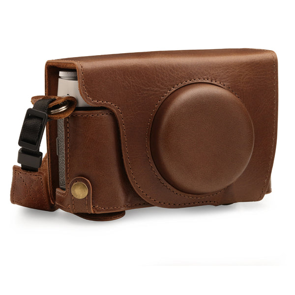 MegaGear Fujifilm X100V Ever Ready Top Grain Leather Camera Case