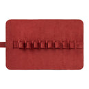 Londo Top Grain Leather Pen and Pencil Roll Case