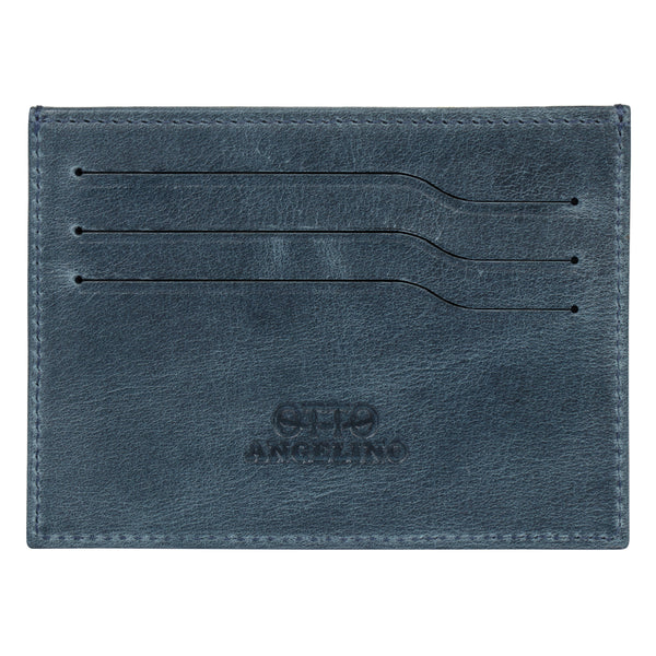 Otto Angelino Top Grain Leather Ultra Slim Minimalist Cardholder