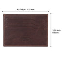 Otto Angelino Top Grain Leather Ultra Slim Minimalist Cardholder