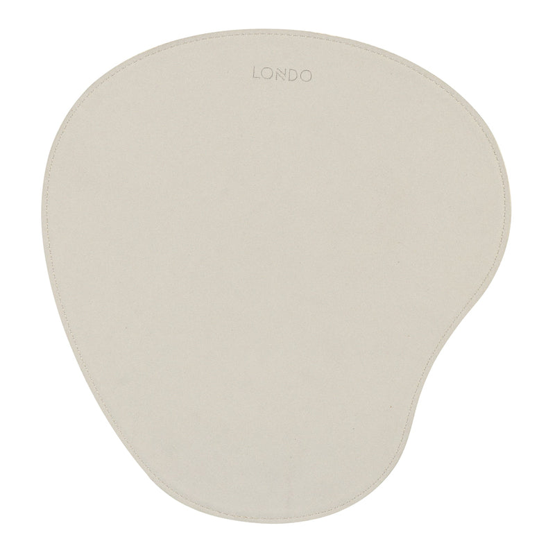 Londo Leather Oval Mouse Pad with Wrist Rest