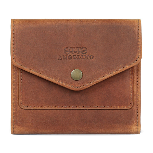 Otto Angelino Top Grain Leather Envelope Style Wallet