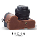 MegaGear Nikon Z5 Ever Ready Genuine Leather Camera Half Case