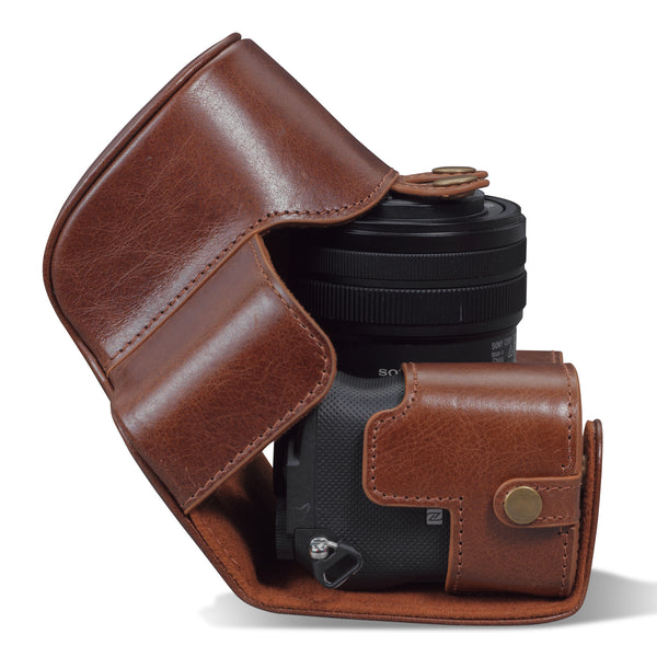 MegaGear Sony Alpha A7C Ever Ready Genuine Leather Camera Case