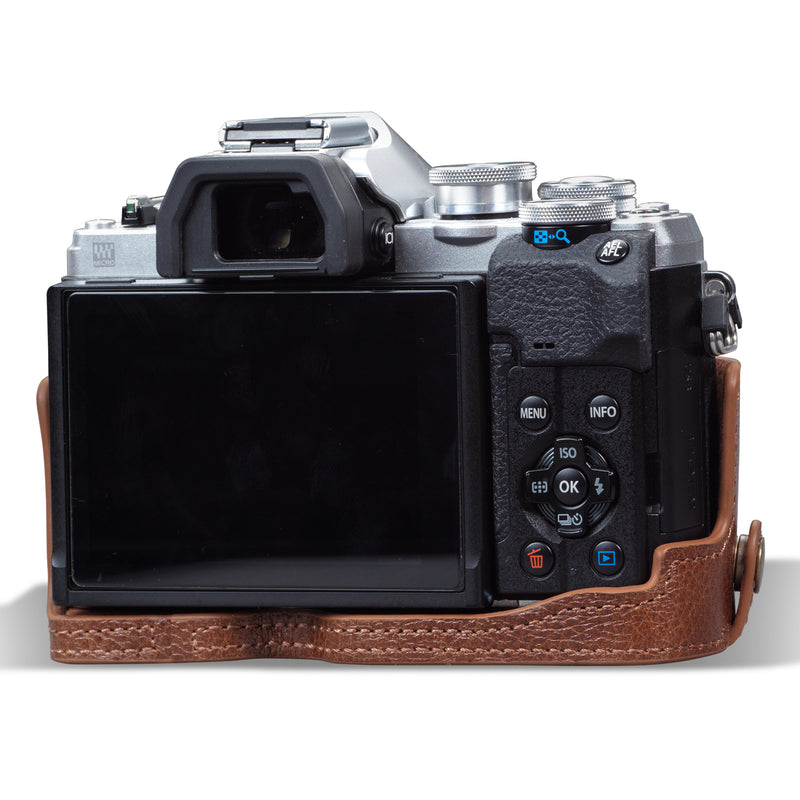 MegaGear Olympus OM-D E-M10 Mark IV Ever Ready Genuine Leather Camera Case