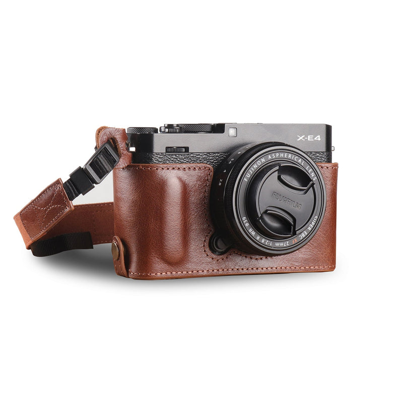 MegaGear Fujifilm X-E4 Ever Ready Genuine Leather Camera Half Case