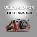 MegaGear Fujifilm X-E4 Ever Ready Genuine Leather Camera Half Case