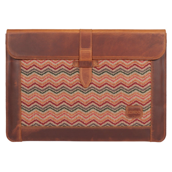 Londo Top Grain Leather Sleeve, Bohemian Bag for MacBook Pro, MacBook Air and iPad Case