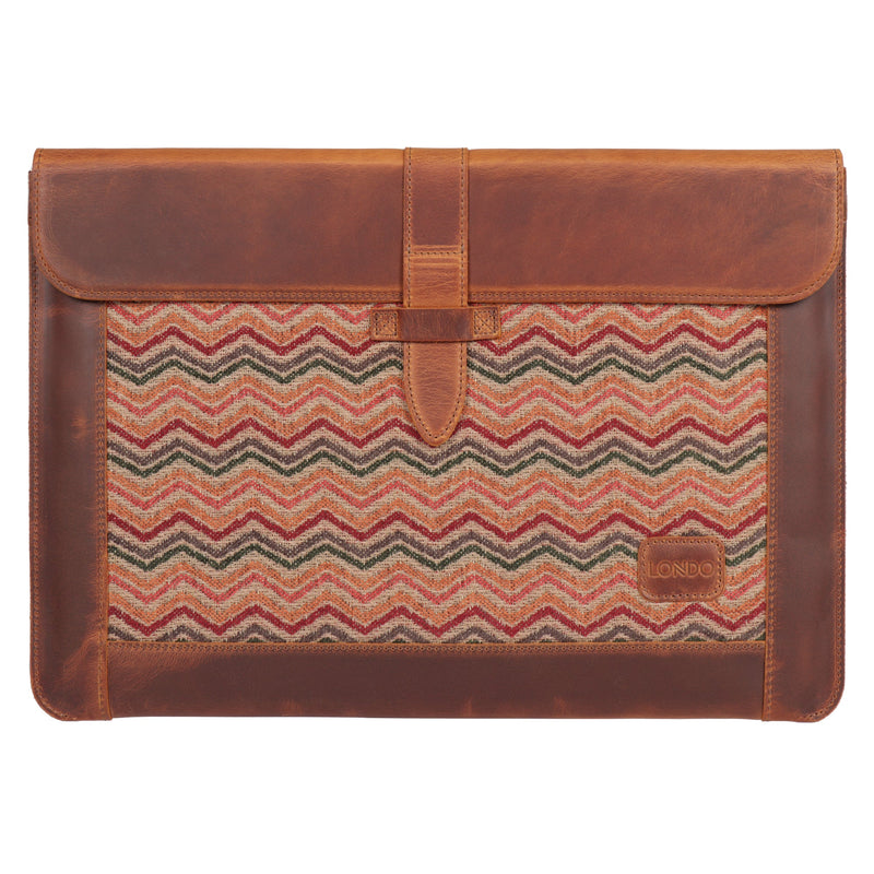 Londo Top Grain Leather Sleeve, Bohemian Bag for MacBook Pro, MacBook Air and iPad Case