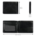 Otto Angelino Handcrafted Custom Vintage Wallet, Personalized Bifold Card and Cash Wallet, Slim Credit Card Holder