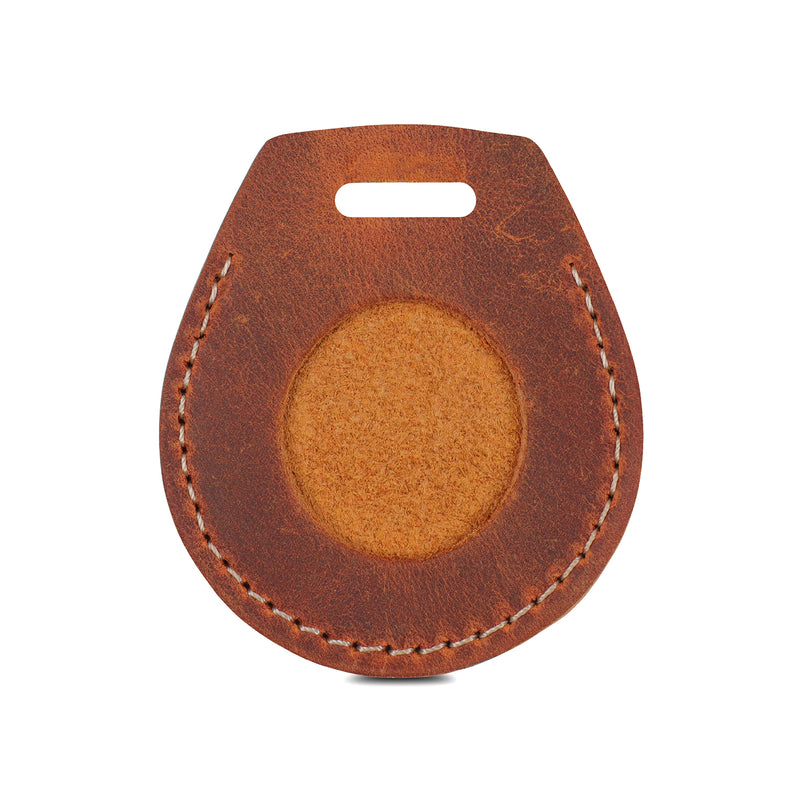 Londo Genuine Leather AirTag Case with Neck Strap