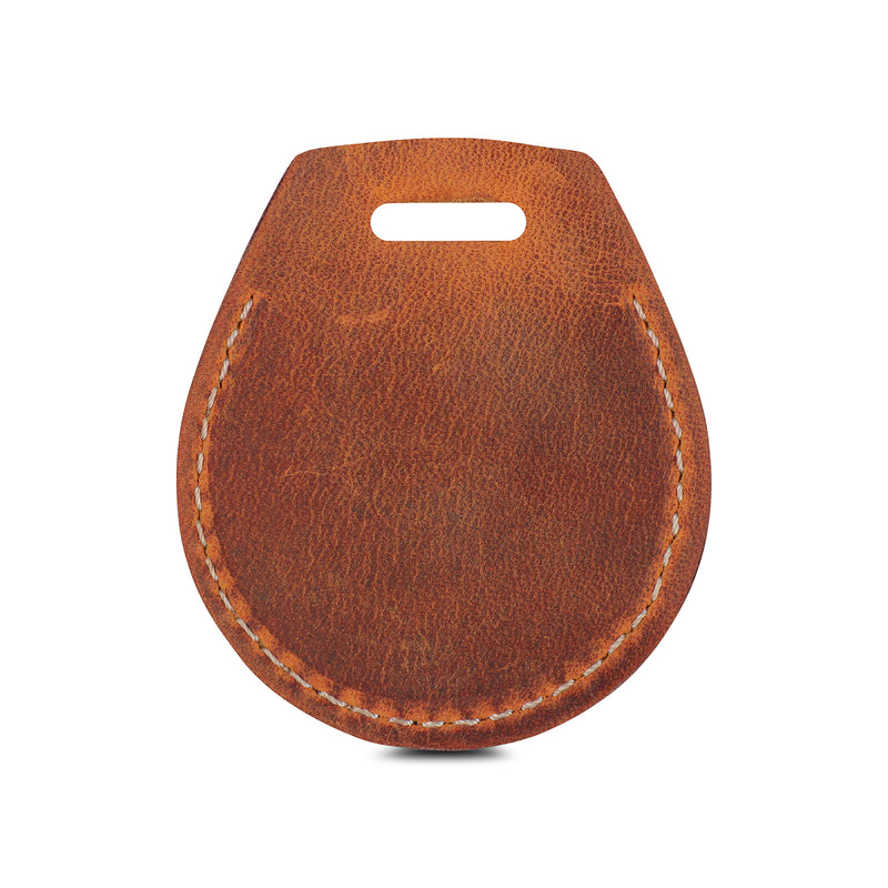 Londo Genuine Leather AirTag Case with Neck Strap