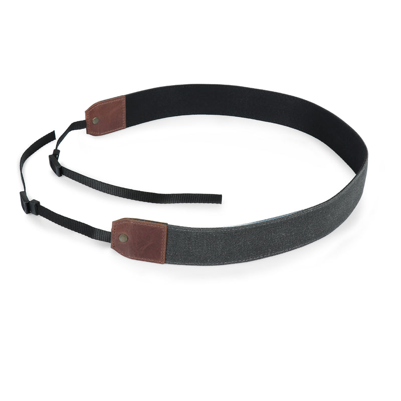 MegaGear Canvas & Genuine Leather Adjustable Shoulder or Neck Strap