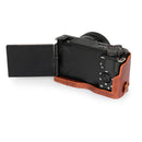 MegaGear Sony ZV-E10 Ever Ready Genuine Leather Camera Half Case