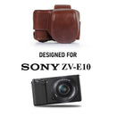 MegaGear Sony ZV-E10 Ever Ready Genuine Leather Camera Case