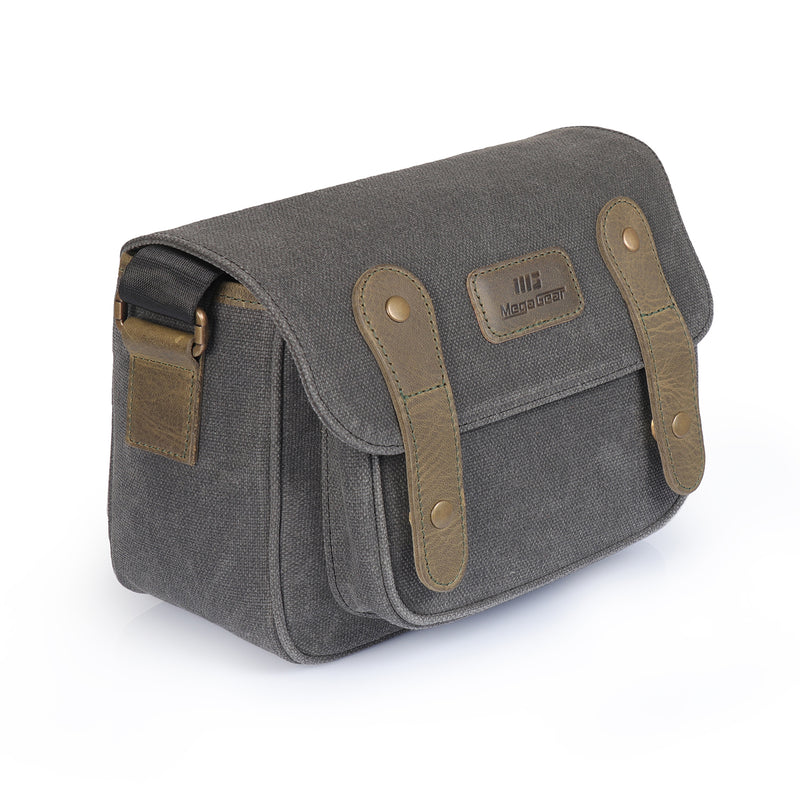 MegaGear Sequoia Canvas Camera Bag Compatible with Canon, Nikon, Sony SLR/DSLR Mirrorless Cameras