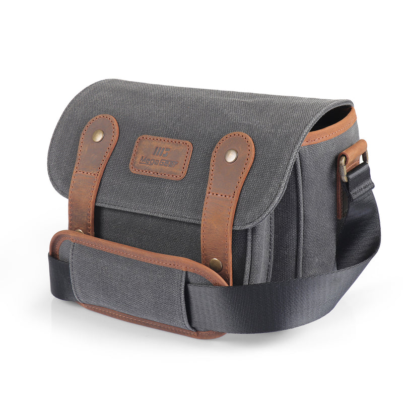 MegaGear Sequoia Canvas Camera Bag Compatible with Canon, Nikon, Sony SLR/DSLR Mirrorless Cameras