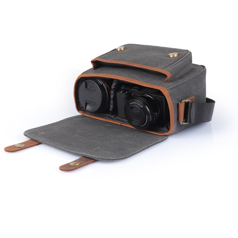 MegaGear Sequoia Canvas Camera Bag Compatible with Canon, Nikon, Sony SLR/DSLR Mirrorless Cameras