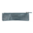 Londo Top Grain Leather Pen Case with Zipper Closure, Pencil Pouch Stationery Bag