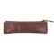 Londo Top Grain Leather Pen Case with Zipper Closure, Pencil Pouch Stationery Bag