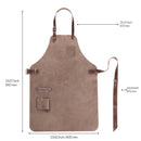 Otto Angelino Top Grain Leather Apron Woodworking, Cooking, Chef, Barista, Christmas Workshop with Tool Pockets