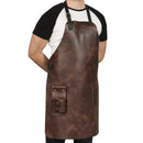 Otto Angelino Top Grain Leather Apron Woodworking, Cooking, Chef, Barista, Christmas Workshop with Tool Pockets