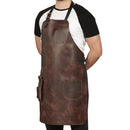 Otto Angelino Top Grain Leather Apron Woodworking, Cooking, Chef, Barista, Christmas Workshop with Tool Pockets