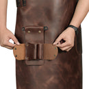 Otto Angelino Top Grain Leather Apron Woodworking, Cooking, Chef, Barista, Christmas Workshop with Tool Pockets