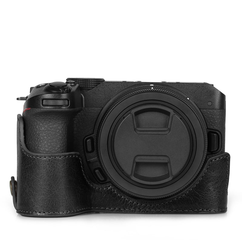 MegaGear Nikon Z30 Genuine Leather Camera Half Case and Strap