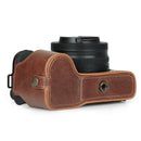 MegaGear Nikon Z30 Genuine Leather Camera Half Case and Strap