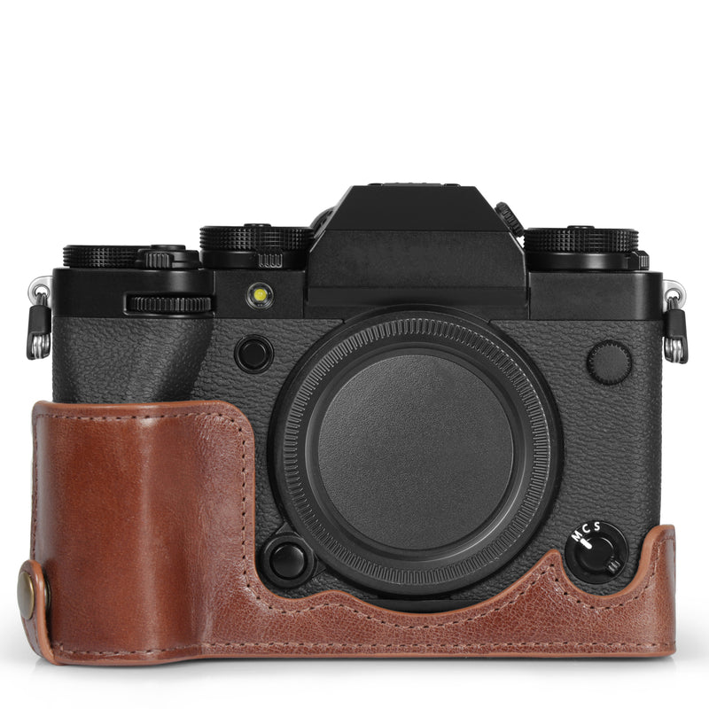 MegaGear Fujifilm X-T5 Ever Ready Genuine Leather Half Camera Case