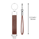 Leather Personalized Keychains - Custom Leather Key Chains, Engraved Elegant Keyrings with Sturdy Rings for Keys