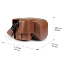 MegaGear Sony Alpha A6700 (16-50mm) Stylish and Protective Top Grain Leather Camera Case