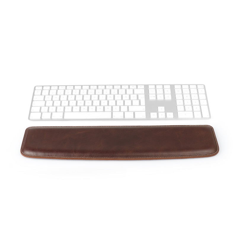 Londo Keyboard Pad - Genuine Leather Premium Ergonomic Support for Comfortable Typing at Work and Home