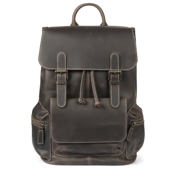 MegaGear Valley Handcrafted Top Grain Leather Backpack