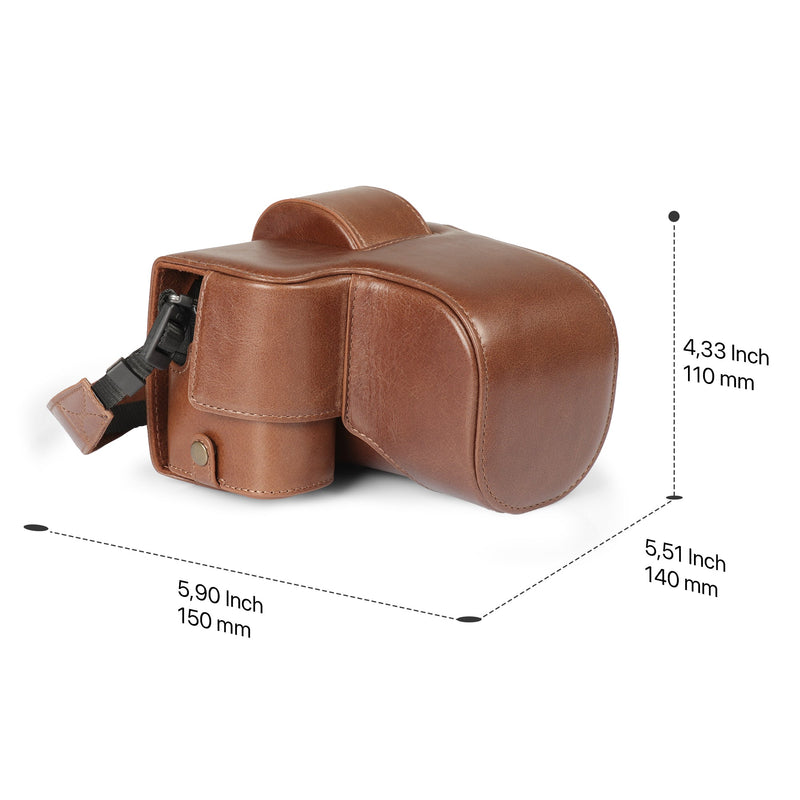 MegaGear Fujifilm X-S20 (18-55mm) Ever Ready Genuine Leather Camera Case