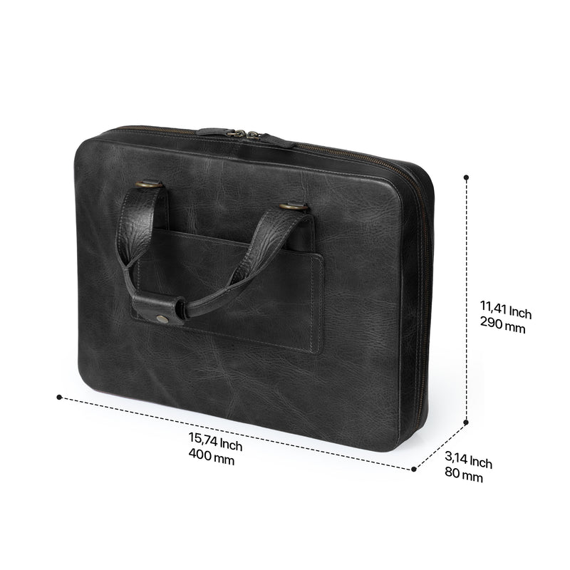 Leather Multipocket Laptop Bag | Fits upto 14-inch laptop – Valente Store