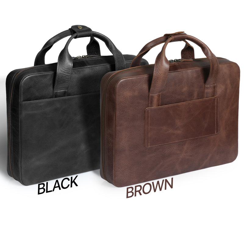 Black Leather Tote Bag Simple Leather Shopper Leather Tote Bag with Pockets Inside Black Leather Laptop Bag 13 Inches Everyday Shoulder Bag