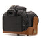 MegaGear Canon EOS Rebel SL3, 250D, Kiss X10, 200D (18-55mm), Rebel SL2, Kiss X9 (18-55mm) Ever Ready Leather Camera Case and Strap