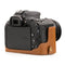 MegaGear Canon EOS Rebel SL3, EOS 250D, EOS Kiss X10, EOS Rebel SL2, Kiss X9, EOS 200D Ever Ready Leather Camera Half Case and Strap