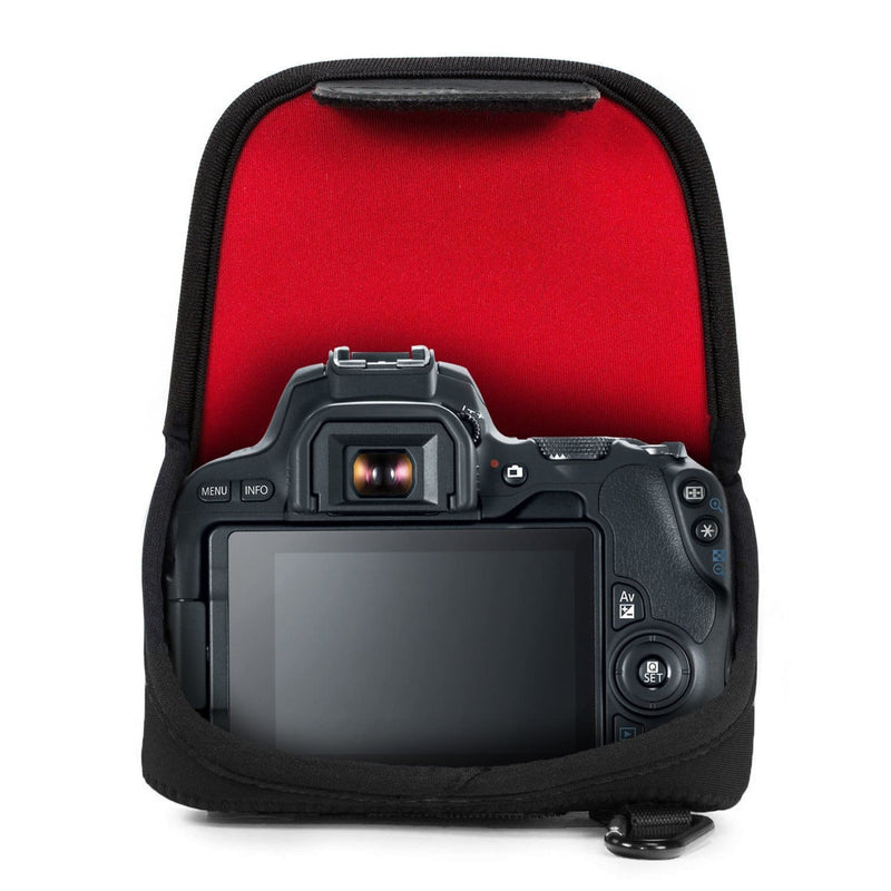 MegaGear Canon EOS Rebel SL3, 250D, Kiss X10, Rebel SL2, Kiss X9, Rebel T7i, Kiss X9i, 77D, 9000D, 200D, 800D (18-55mm) Neoprene Camera Case