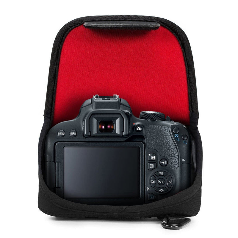 MegaGear Canon EOS Rebel T100, 4000D, T7, T7i, Kiss X9i, T6, SL1, T5i, EOS 100D, EOS 2000D, 800D, 1300D, 700D Neoprene Camera Case