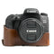 MegaGear Canon EOS Rebel T6s, 8000D, EOS 760D (18-55 mm) Ever Ready Leather Camera Case and Strap