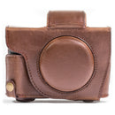 MegaGear Canon PowerShot G5 X Ever Ready Leather Camera Case and Strap, with Battery Access