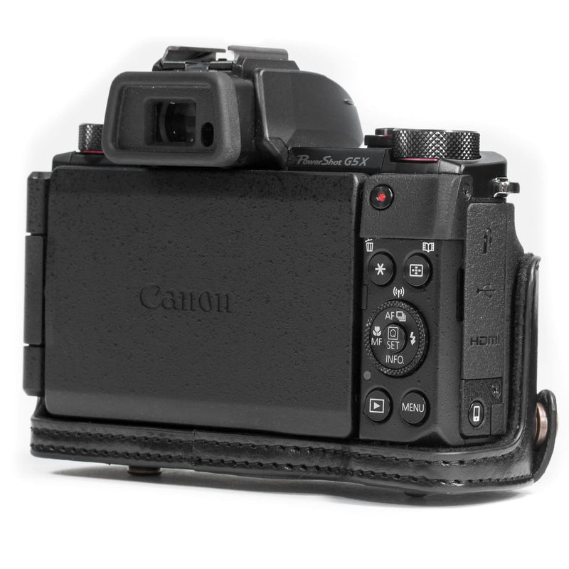 MegaGear Canon PowerShot G5 X Ever Ready Leather Camera Case and Strap, with Battery Access