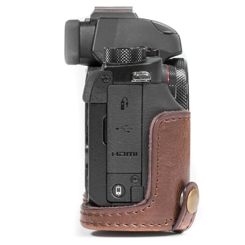 MegaGear Canon PowerShot G5 X Ever Ready Leather Camera Case and Strap, with Battery Access